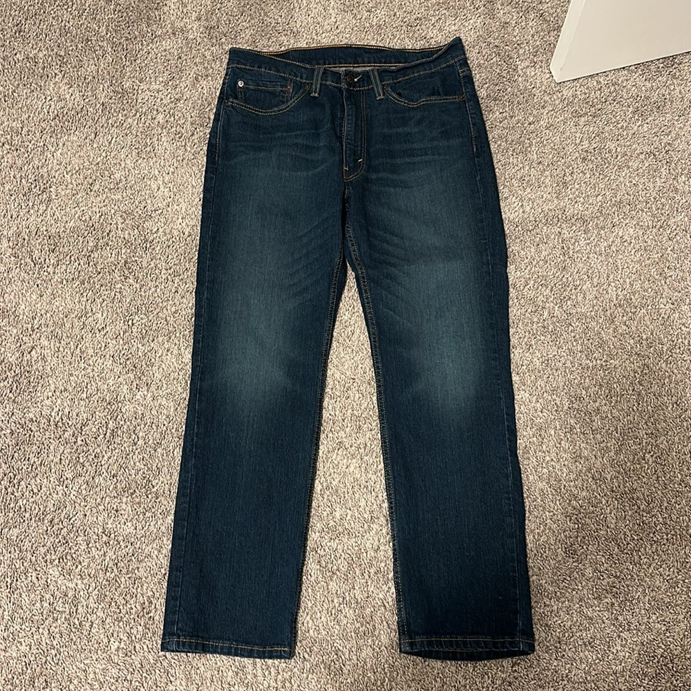 Men's Dark Wash Levi 514 Jeans 34/30 - Picture 4 of 4